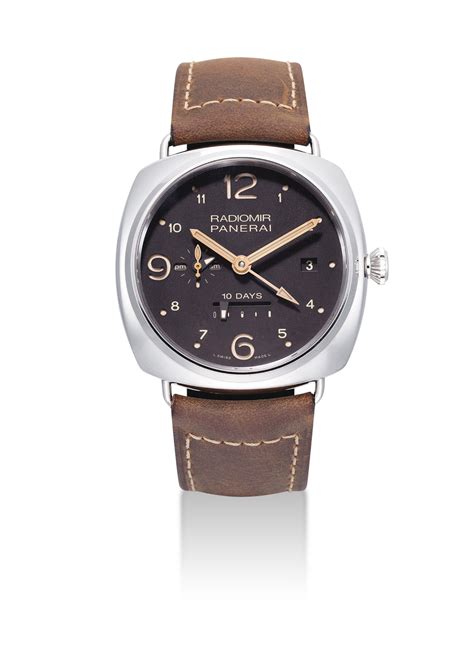 Panerai. A large stainless steel limited edition automatic cushion 